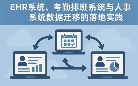 EHR系统、考勤排班系统与人事系统数据迁移的落地实践