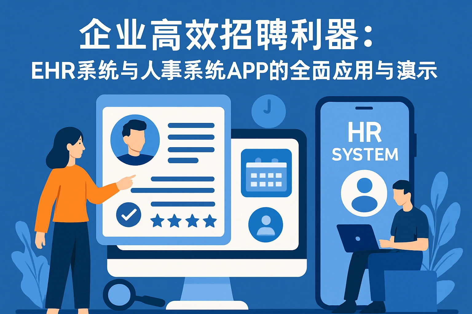 企业高效招聘利器：EHR系统与人事系统APP的全面应用与演示