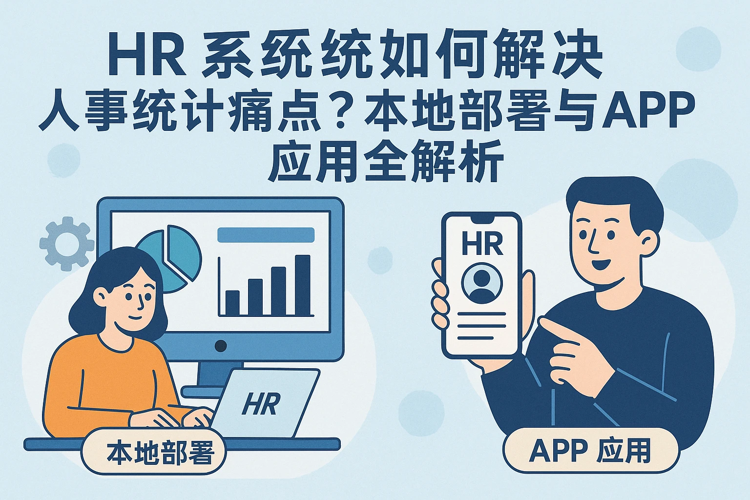 HR系统如何解决人事统计痛点？本地部署与APP应用全解析