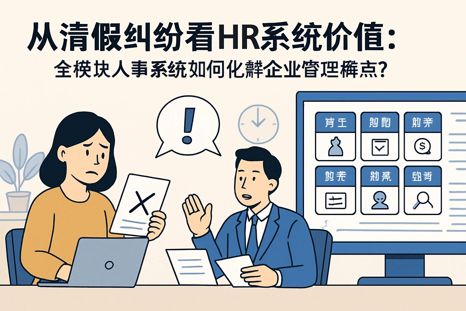 从请假纠纷看HR系统价值：全模块人事系统如何化解企业管理痛点？