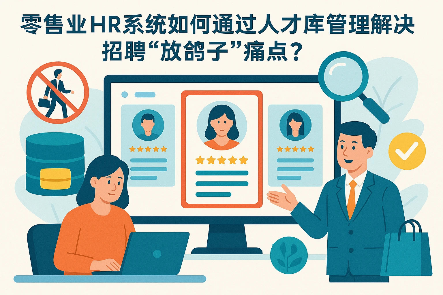 零售业HR系统如何通过人才库管理解决招聘“放鸽子”痛点？