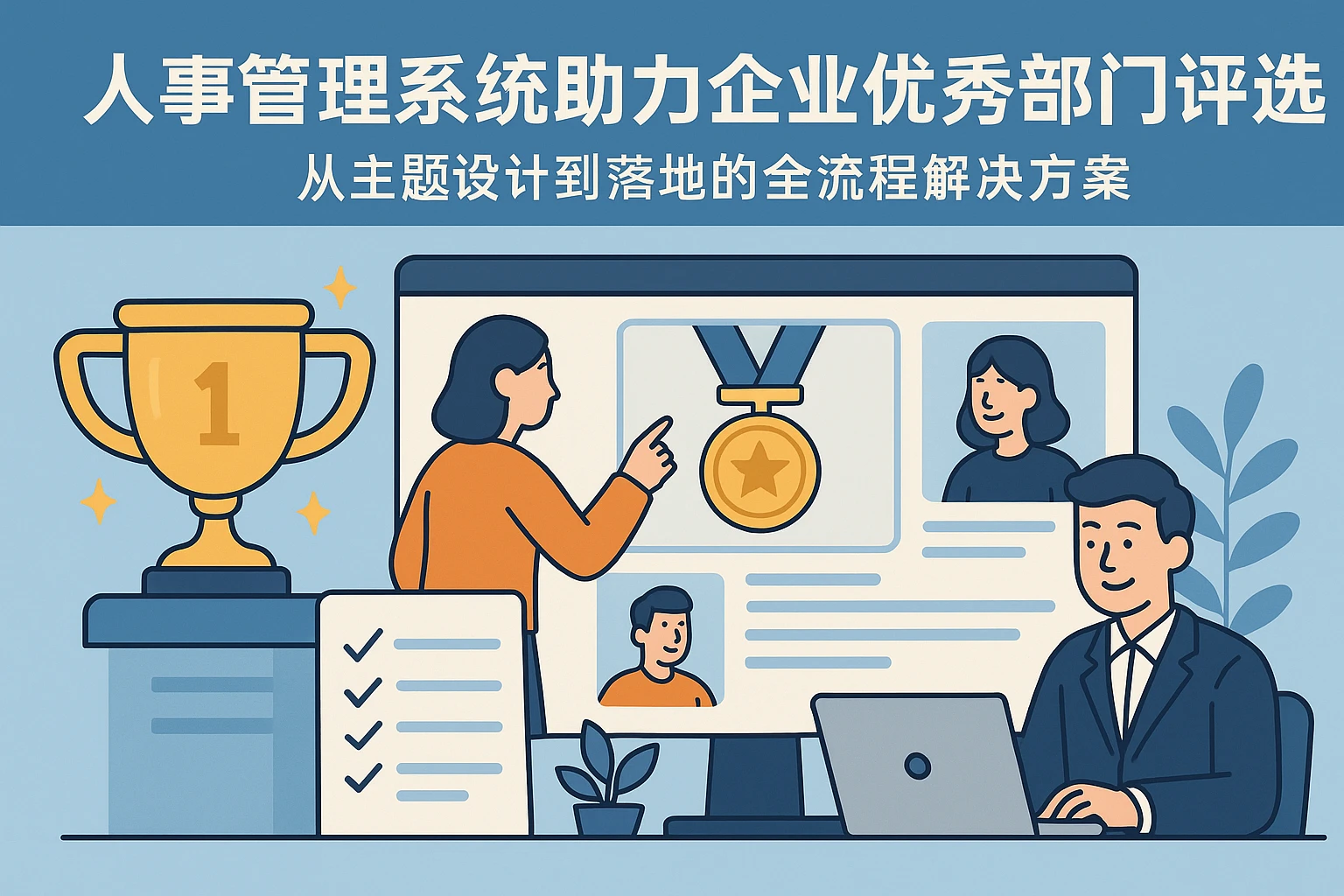人事管理系统助力企业优秀部门评选：从主题设计到落地的全流程解决方案