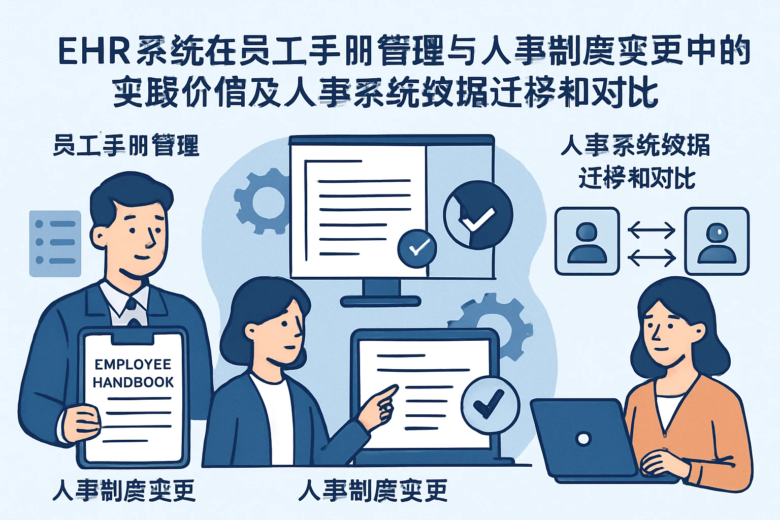 EHR系统在员工手册管理与人事制度变更中的实践价值及人事系统数据迁移和对比