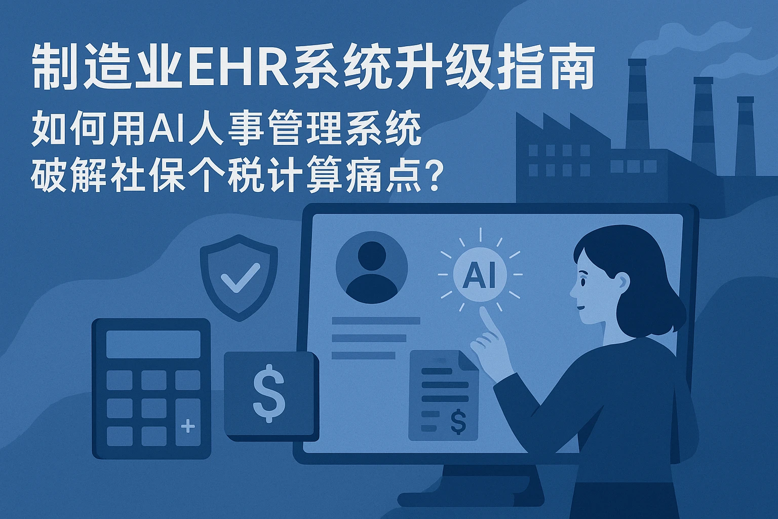 制造业EHR系统升级指南：如何用AI人事管理系统破解社保个税计算痛点？