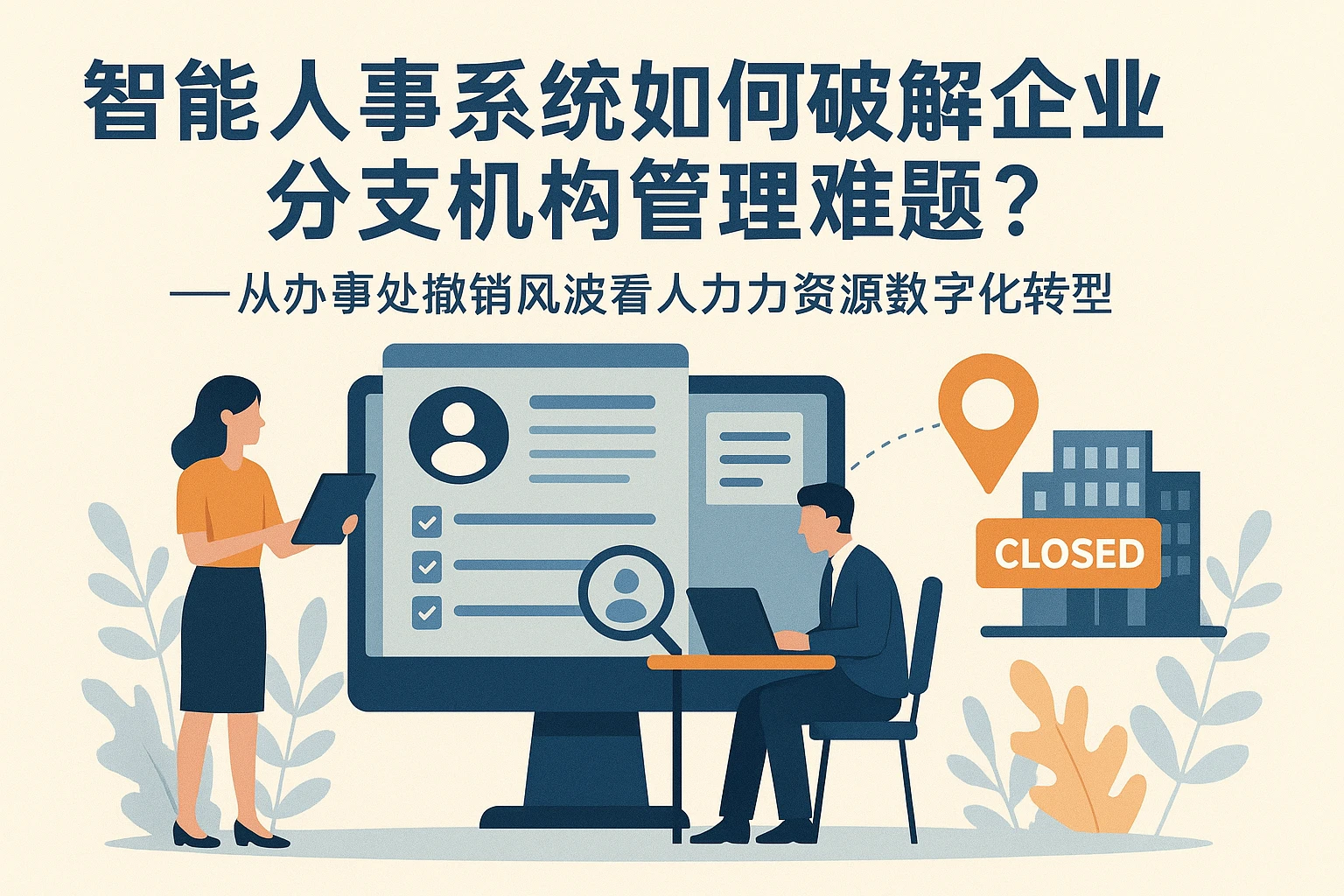 智能人事系统如何破解企业分支机构管理难题？——从办事处撤销风波看人力资源数字化转型