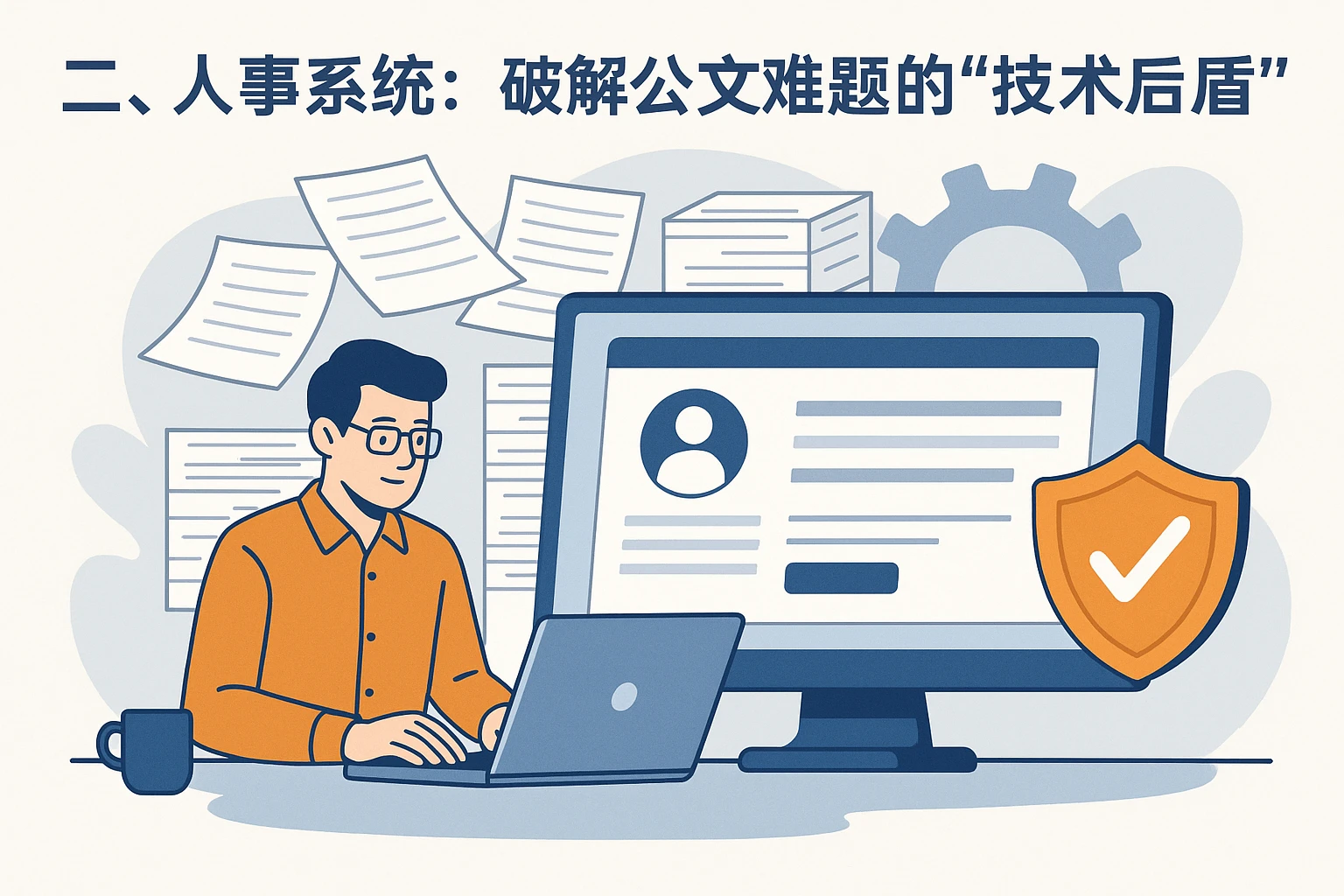 二、人事系统：破解公文难题的“技术后盾”