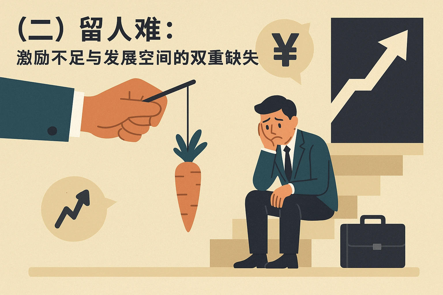 （二）留人难：激励不足与发展空间的双重缺失