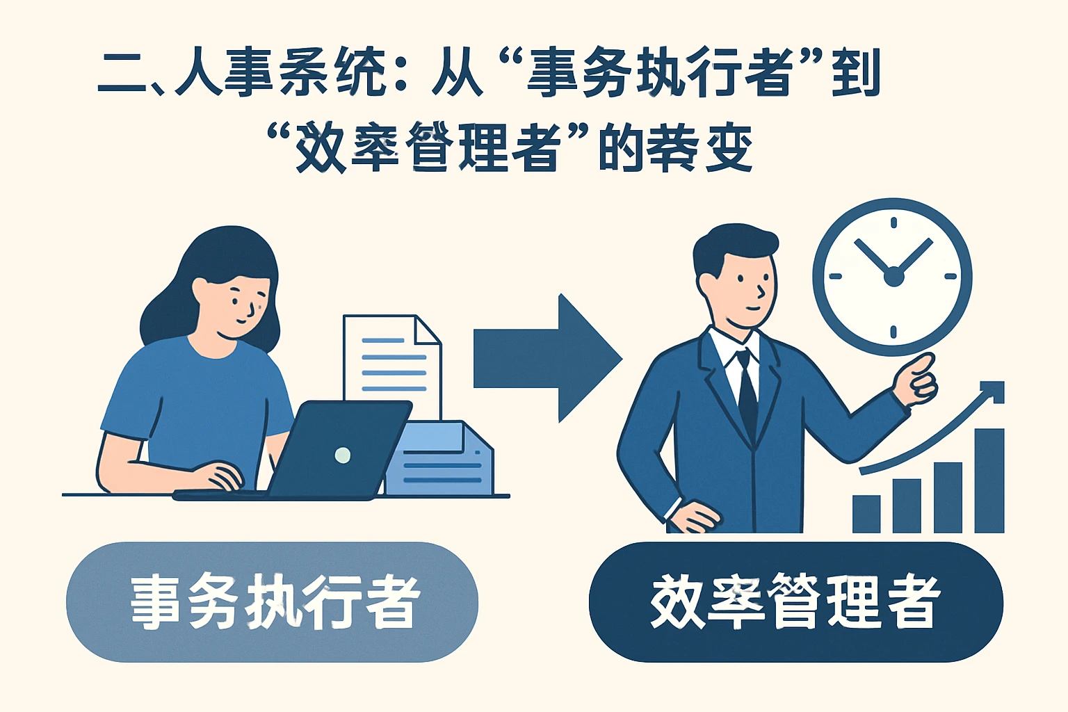 二、人事系统：从“事务执行者”到“效率管理者”的转变