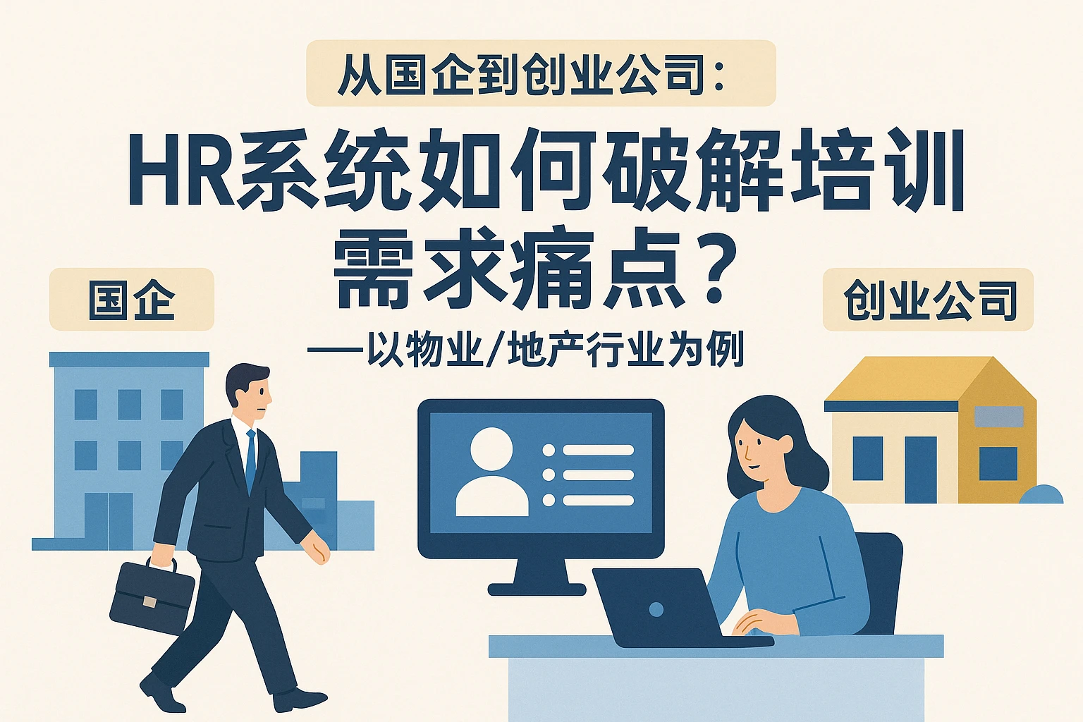 从国企到创业公司：HR系统如何破解培训需求痛点？——以物业/地产行业为例