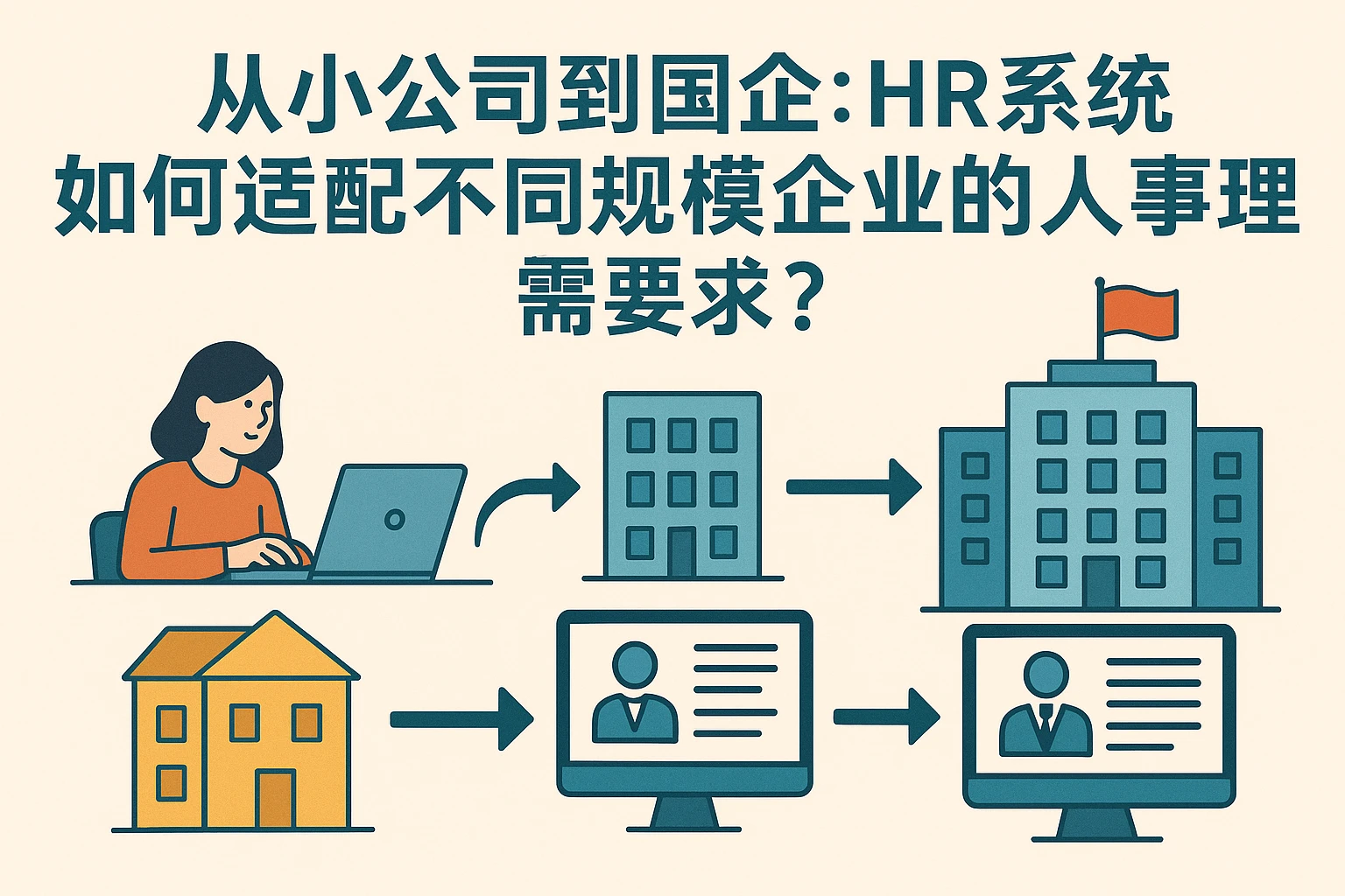 从小公司到国企：HR系统如何适配不同规模企业的人事管理需求？