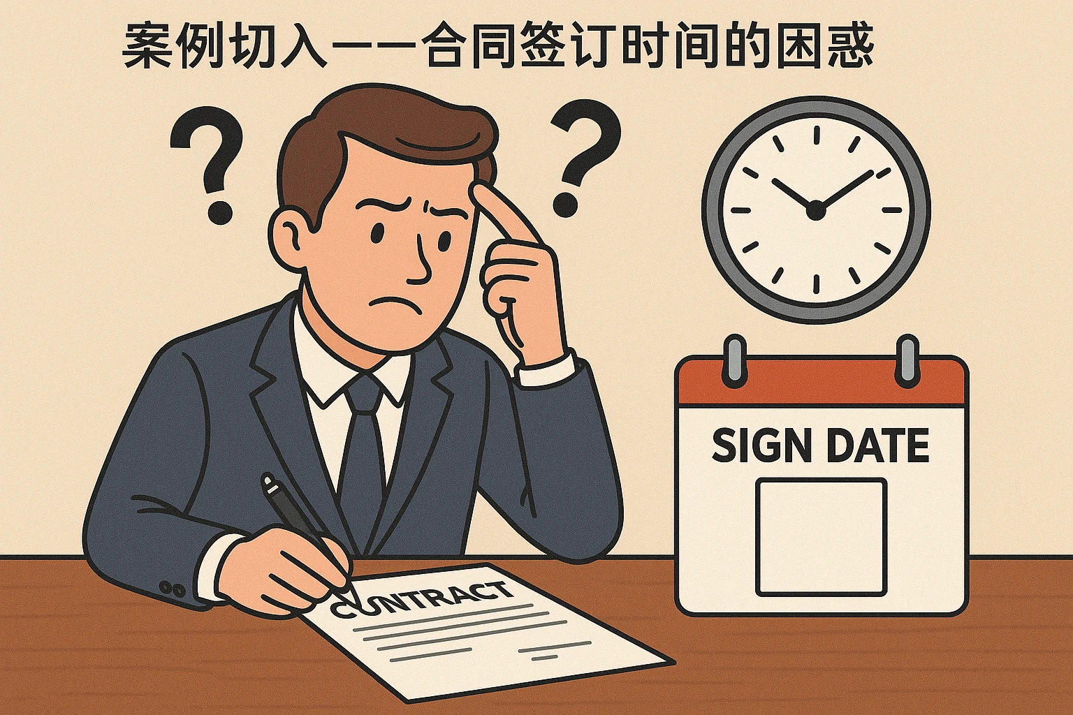 案例切入——合同签订时间的困惑