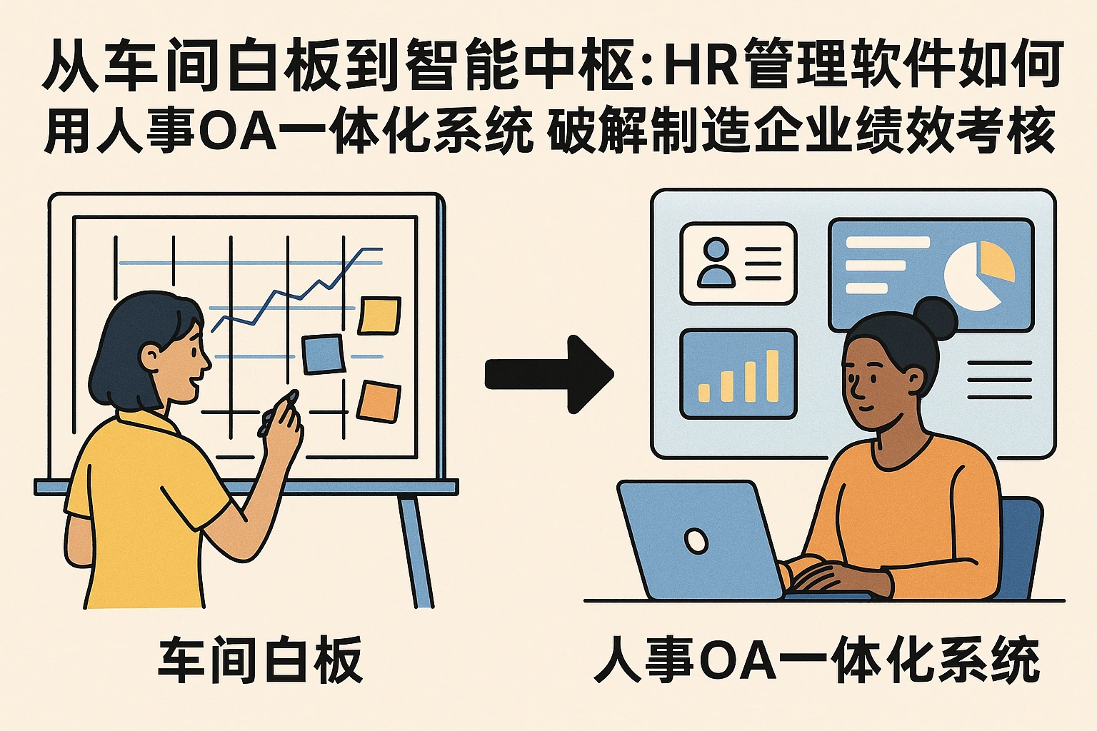 从车间白板到智能中枢：HR管理软件如何用人事OA一体化系统破解制造企业绩效考核痛点
