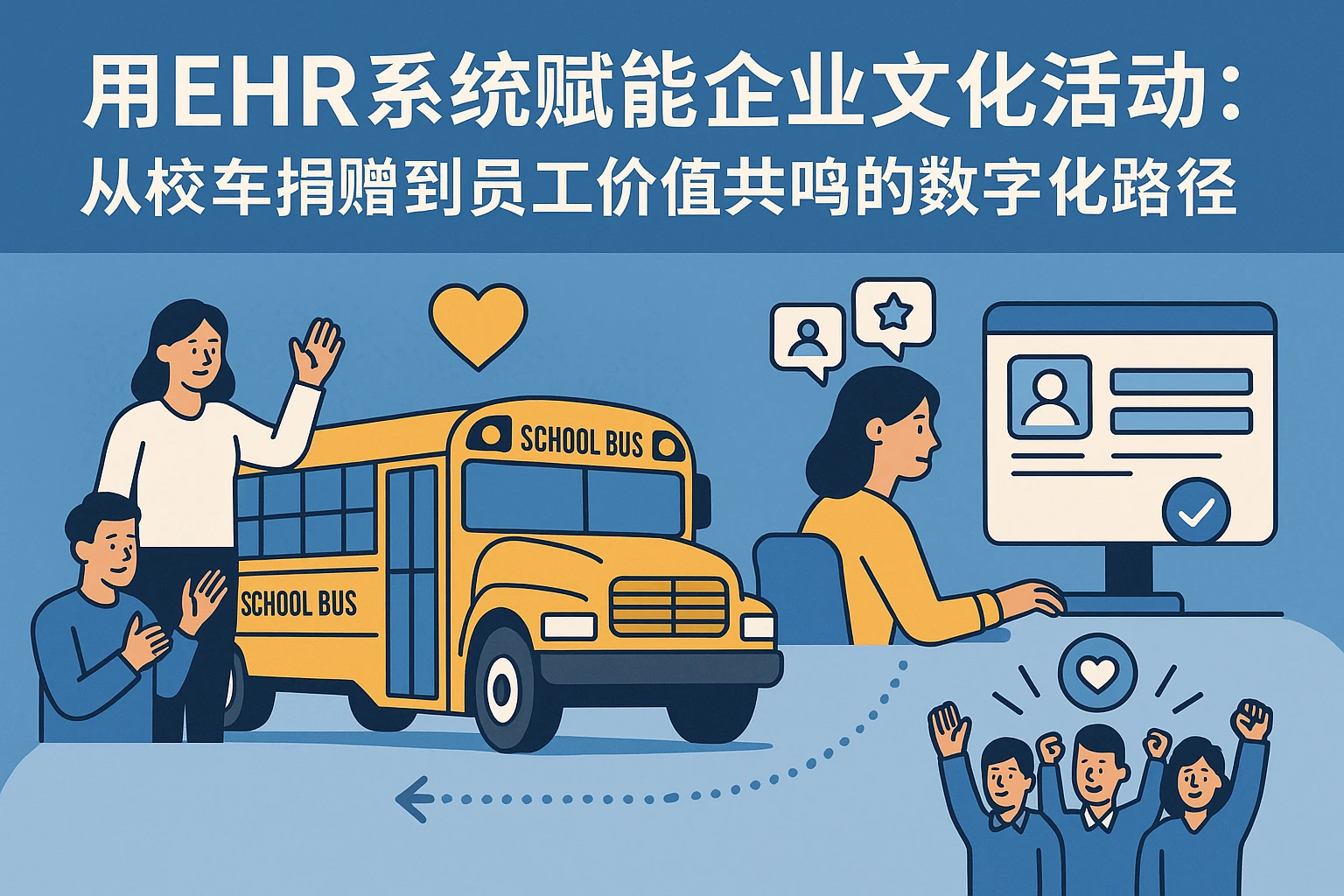 用EHR系统赋能企业文化活动：从校车捐赠到员工价值共鸣的数字化路径