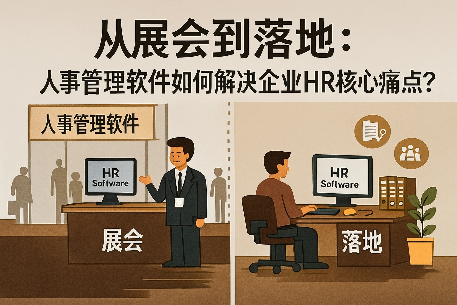 从展会到落地：人事管理软件如何解决企业HR核心痛点？