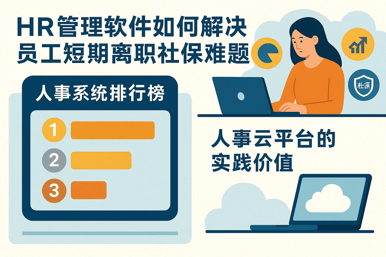 HR管理软件如何解决员工短期离职社保难题？人事系统排行榜与人事云平台的实践价值