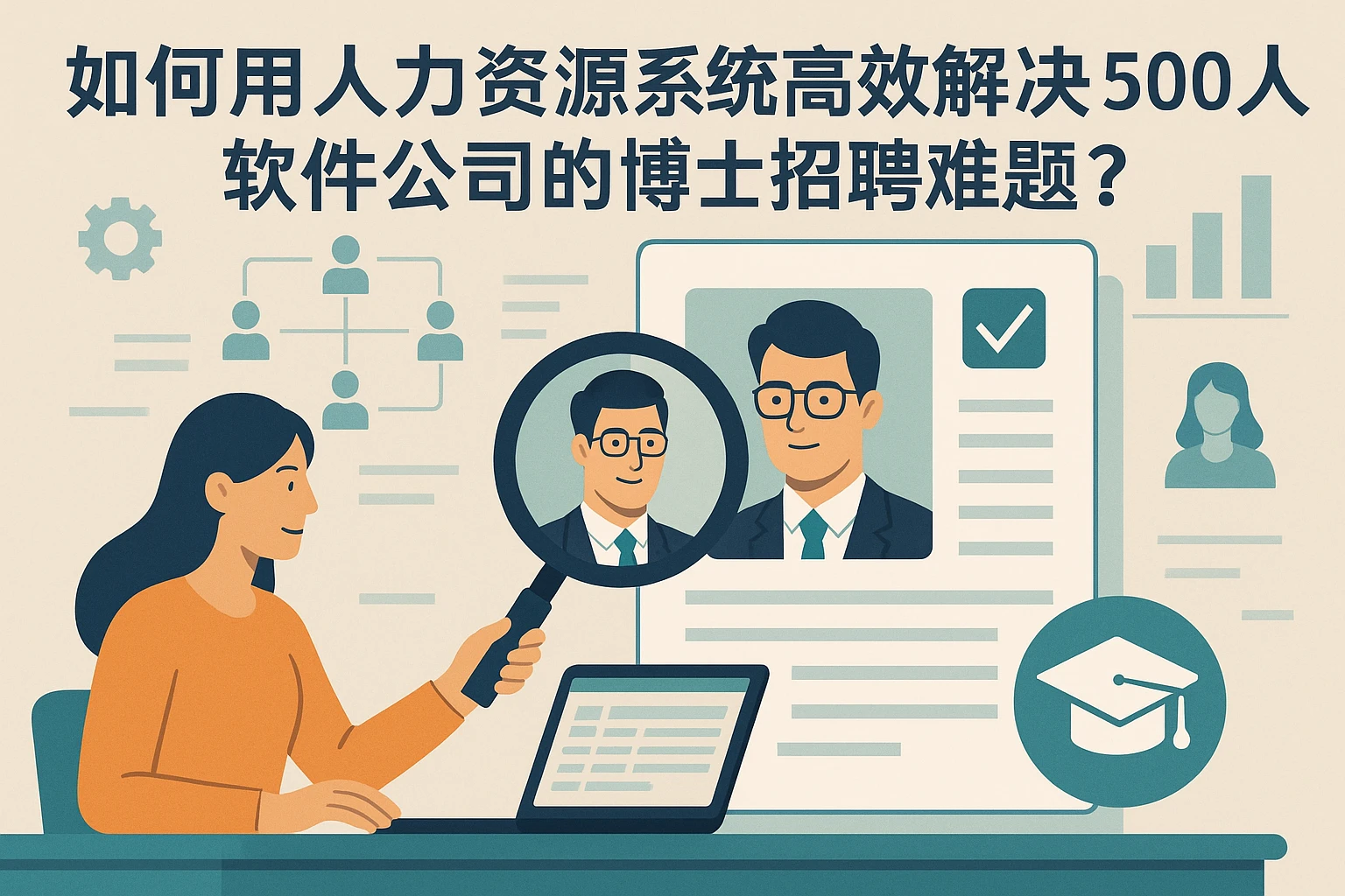 如何用人力资源系统高效解决500人软件公司的博士招聘难题？