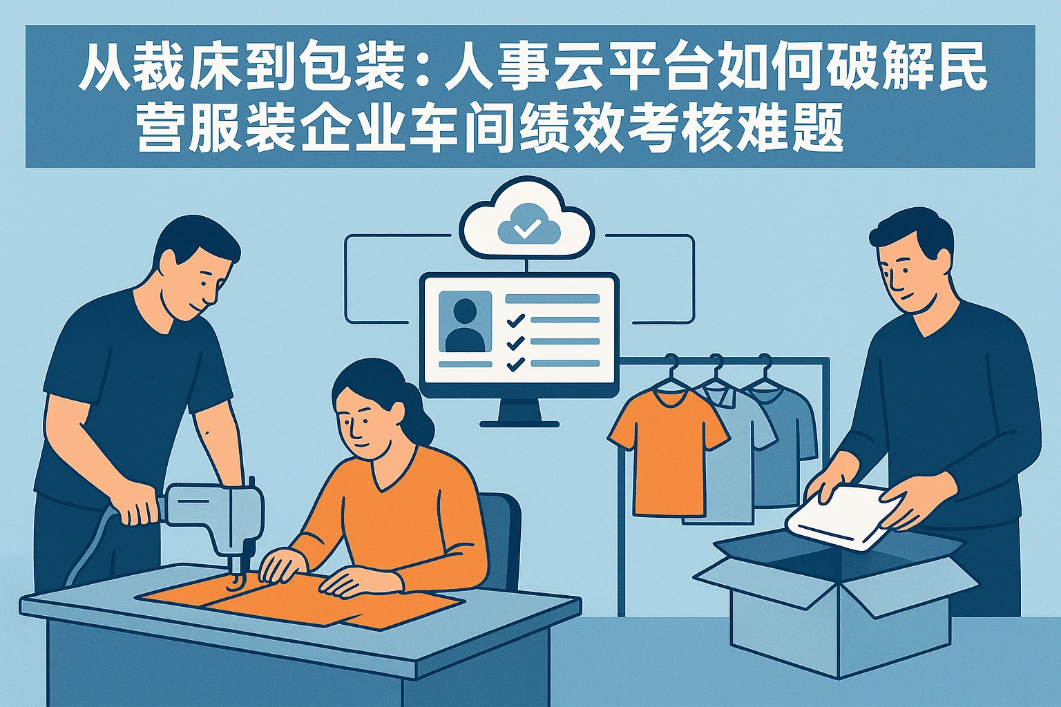 从裁床到包装：人事云平台如何破解民营服装企业车间绩效考核难题