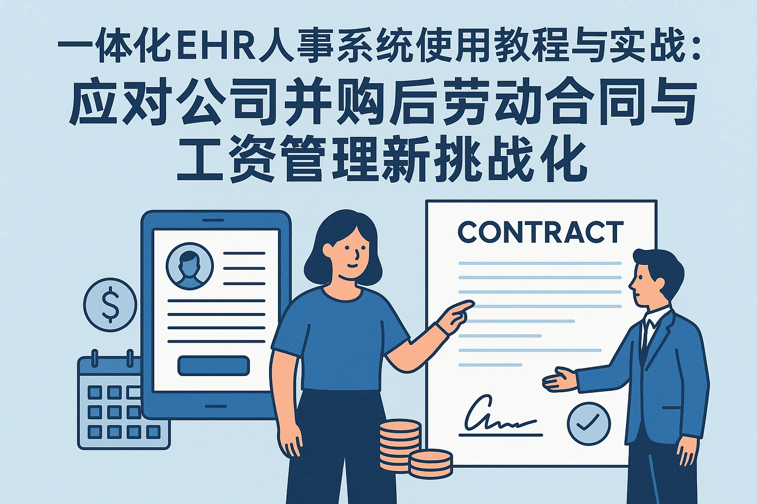 一体化EHR人事系统使用教程与实战:应对公司并购后劳动合同与工资管理新挑战