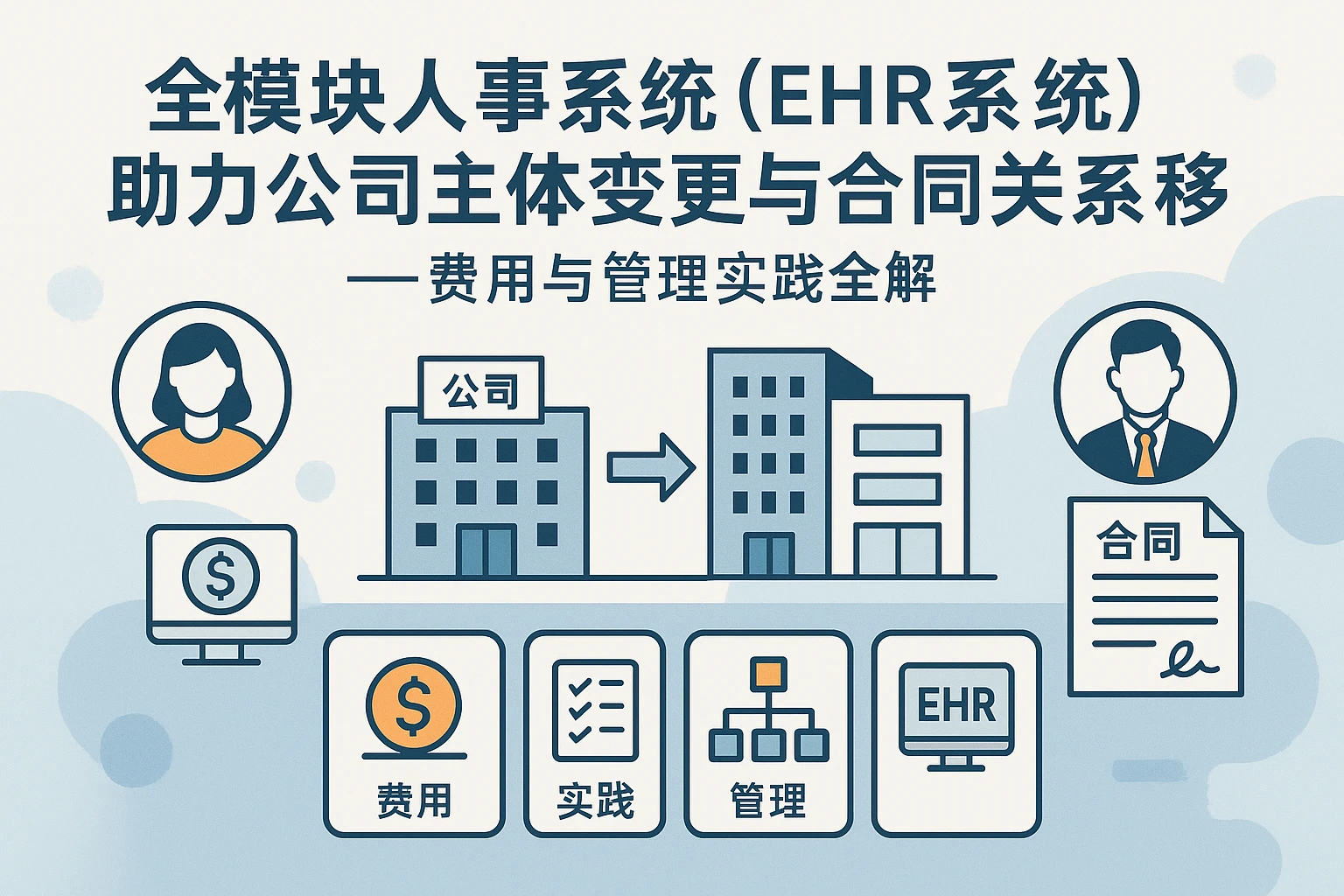 全模块人事系统（EHR系统）助力公司主体变更与合同关系转移——费用与管理实践全解