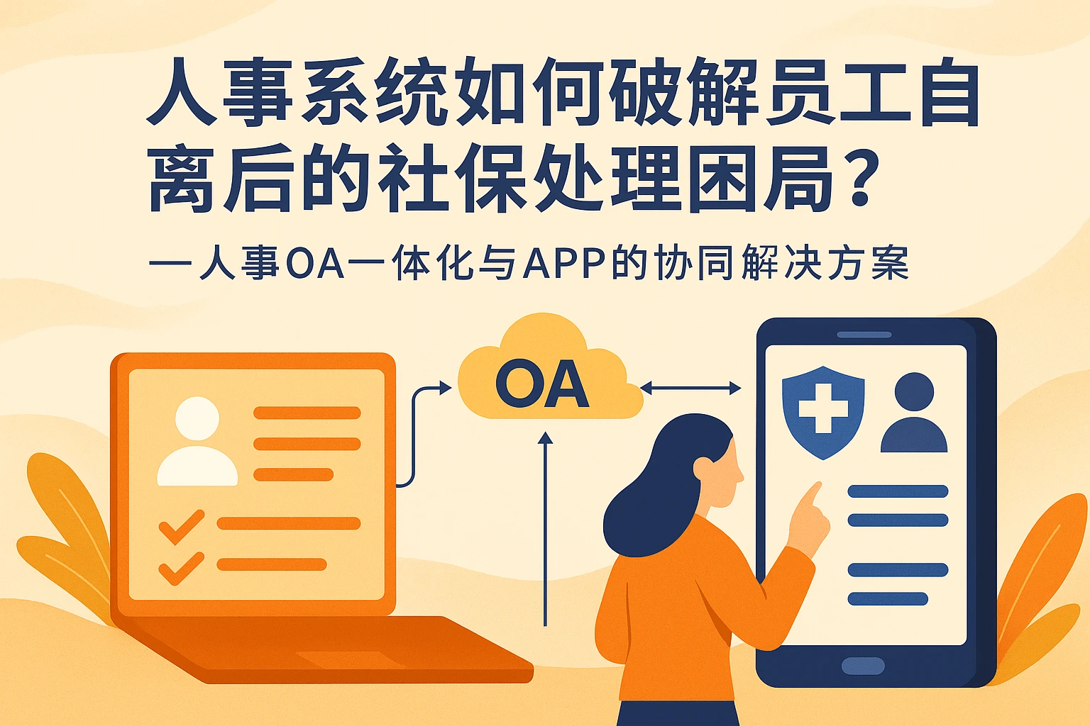 人事系统如何破解员工自离后的社保处理困局？——人事OA一体化与APP的协同解决方案