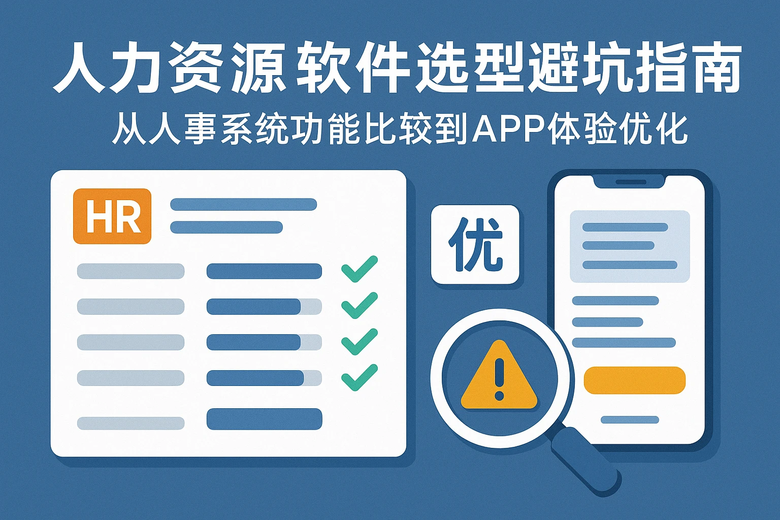 人力资源软件选型避坑指南：从人事系统功能比较到APP体验优化