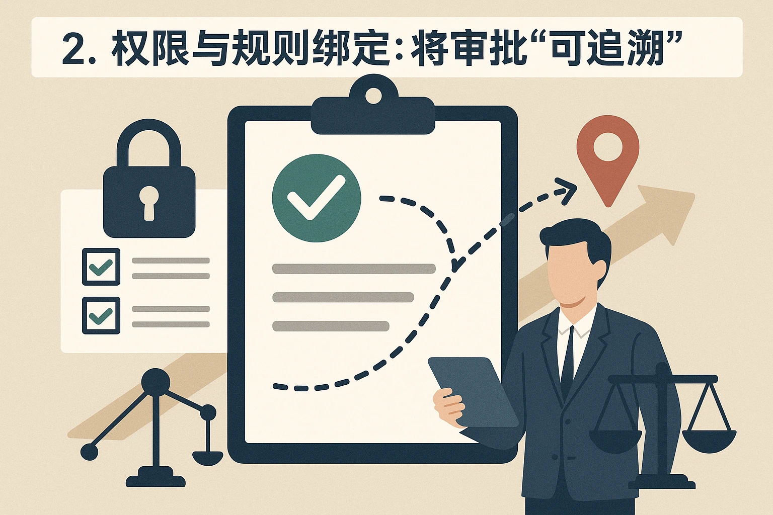 2. 权限与规则绑定：让审批“可追溯”