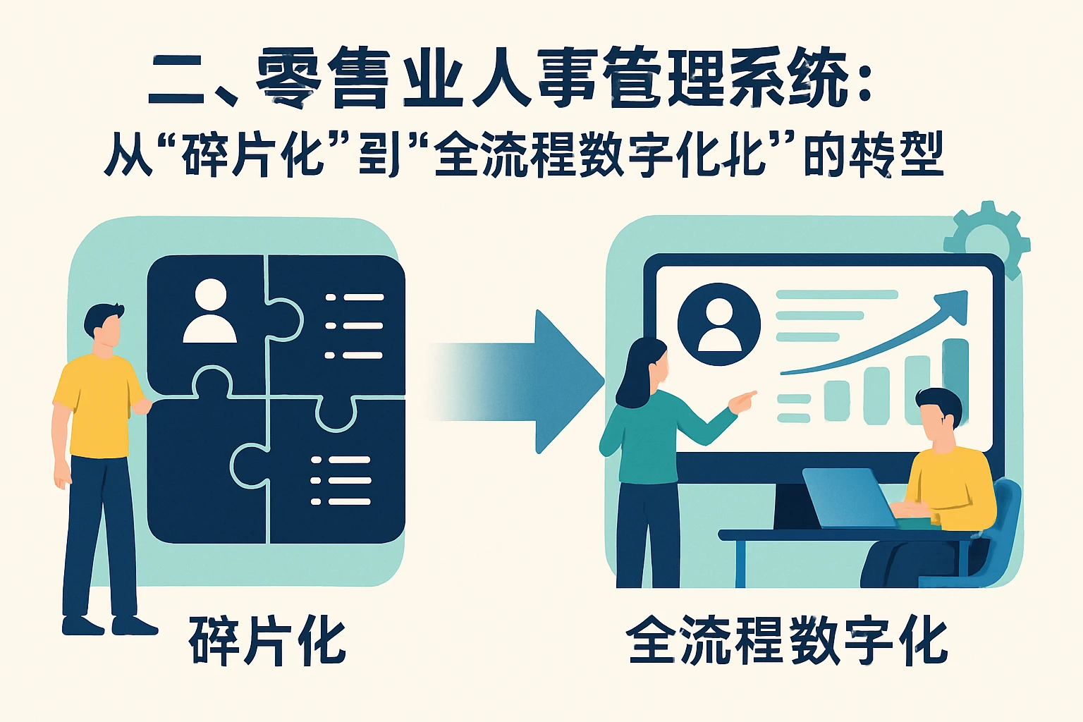 二、零售业人事管理系统：从“碎片化”到“全流程数字化”的转型