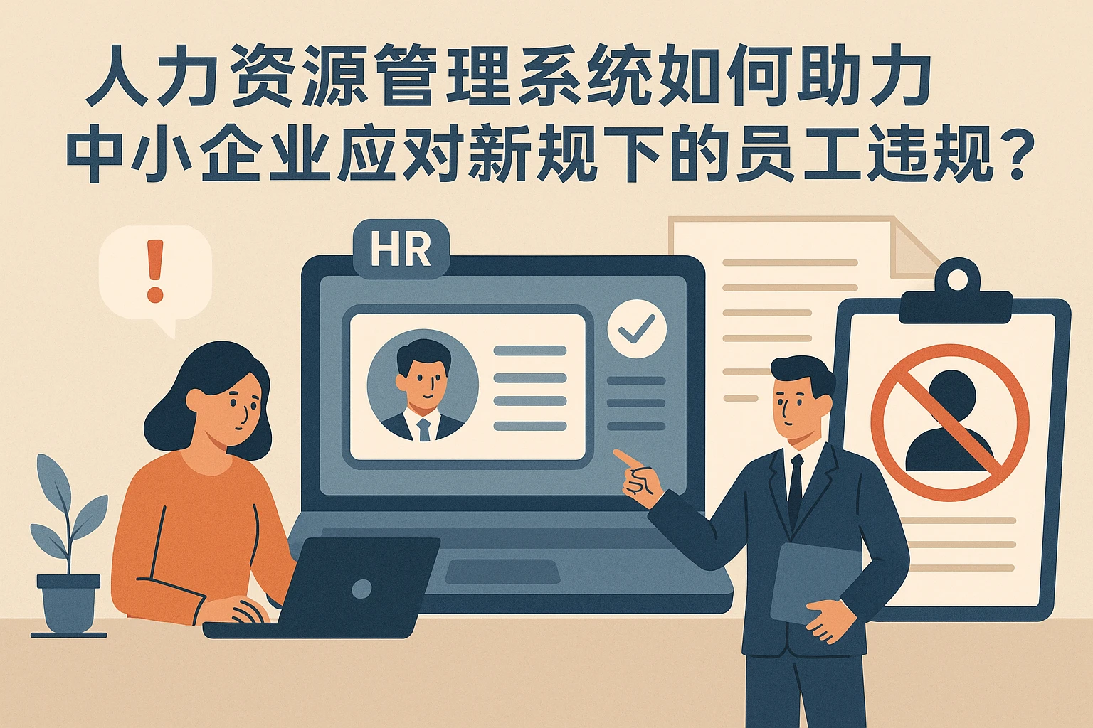 人力资源管理系统如何助力中小企业应对新规下的员工违规管理？