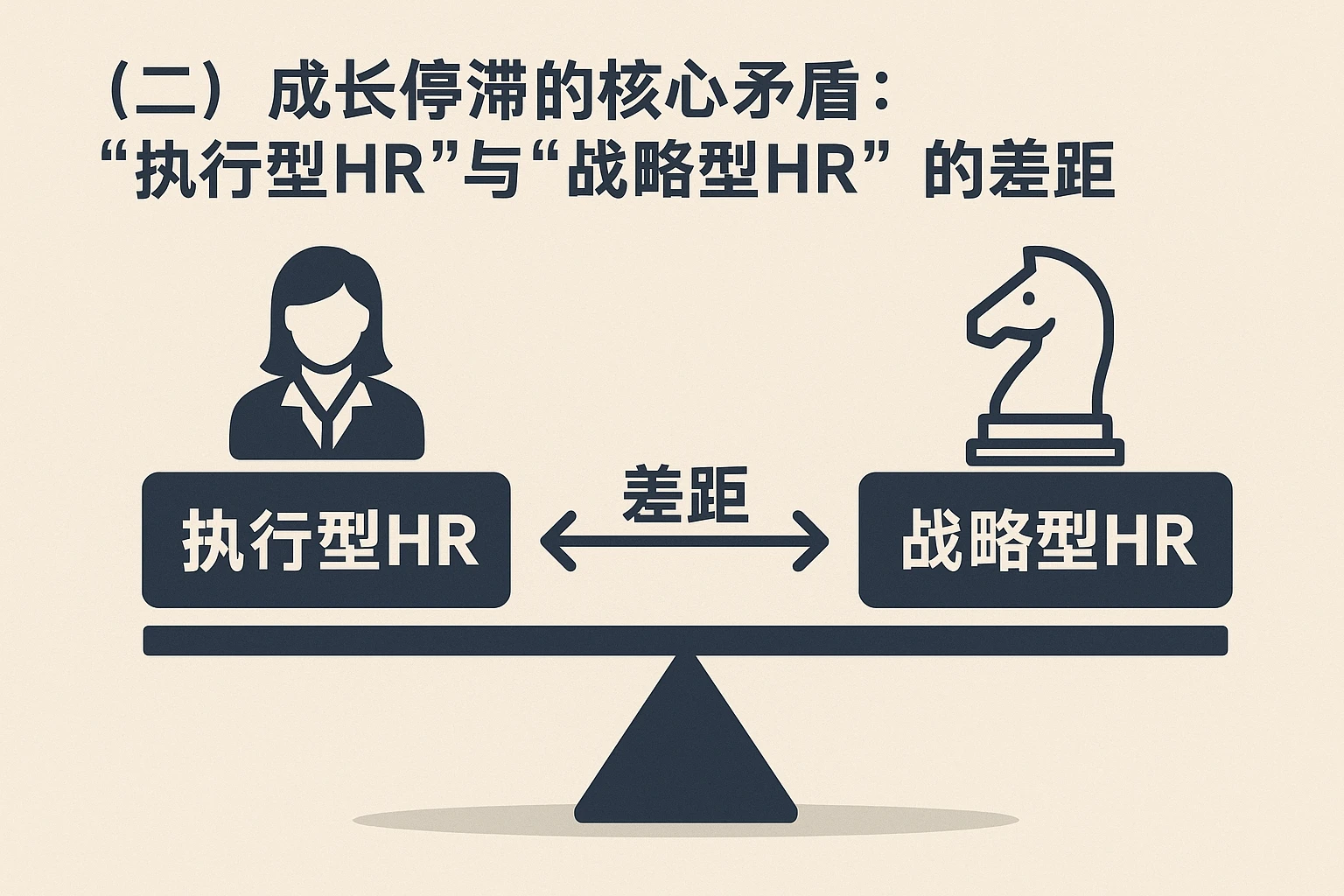 （二）成长停滞的核心矛盾：“执行型HR”与“战略型HR”的差距