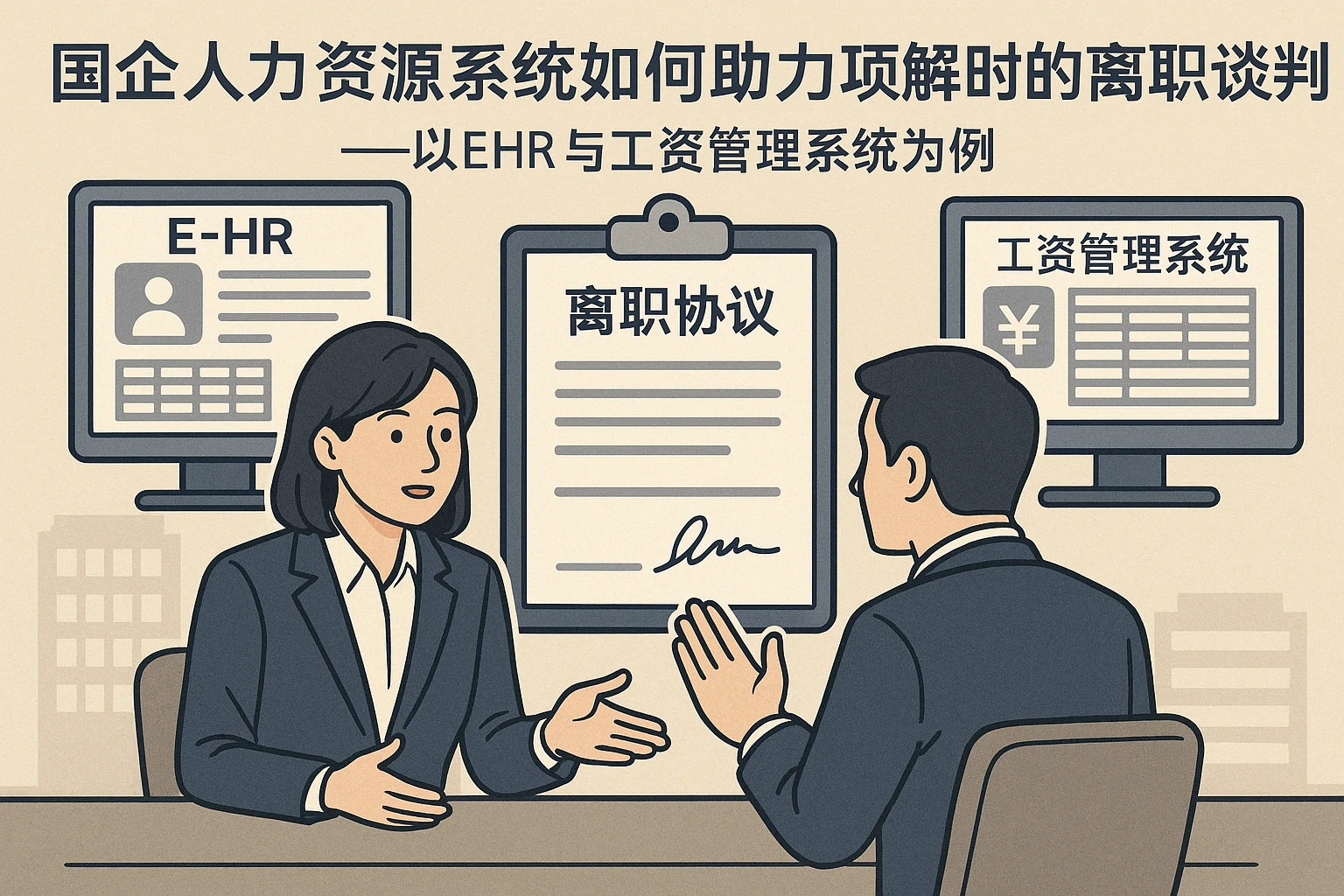 国企人力资源系统如何助力项目解散时的离职谈判——以EHR与工资管理系统为例
