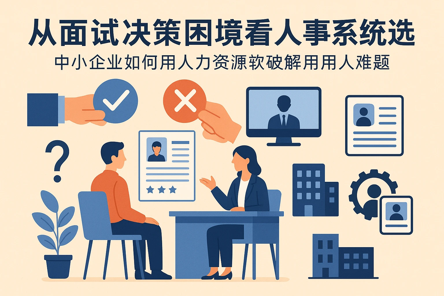 从面试决策困境看人事系统选型：中小企业如何用人力资源软件破解用人难题
