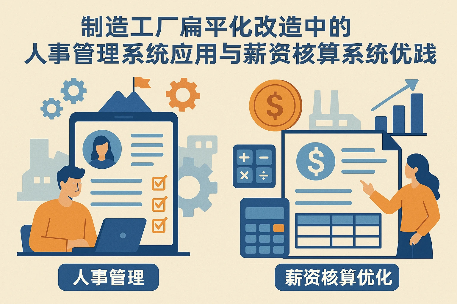 制造工厂扁平化改造中的人事管理系统应用与薪资核算系统优化实践