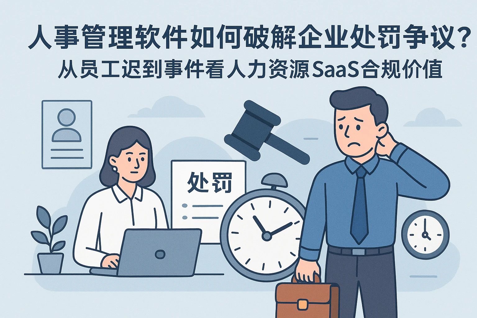 人事管理软件如何破解企业处罚争议？从员工迟到事件看人力资源SaaS的合规价值