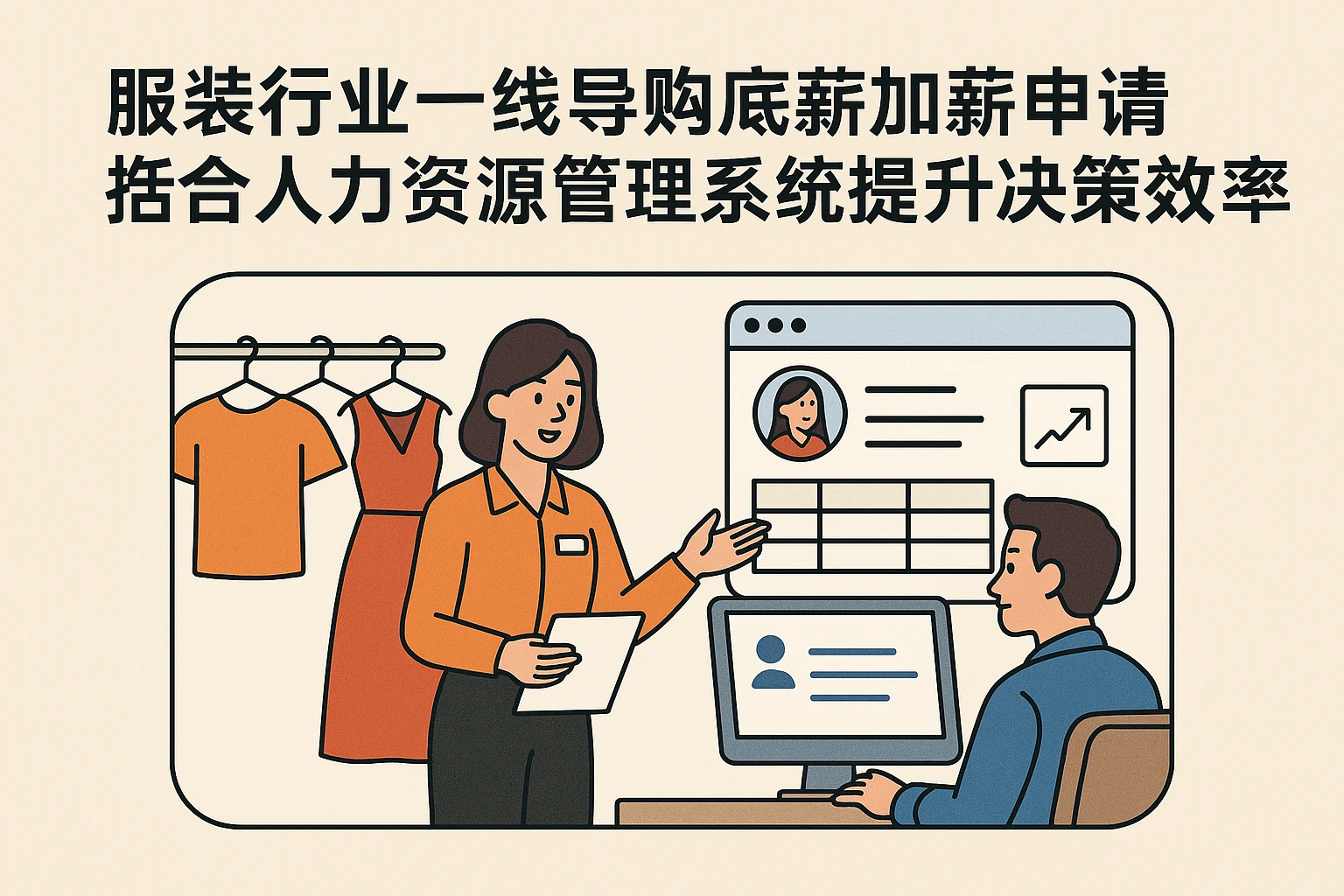服装行业一线导购底薪加薪申请指南：结合人力资源管理系统提升决策效率