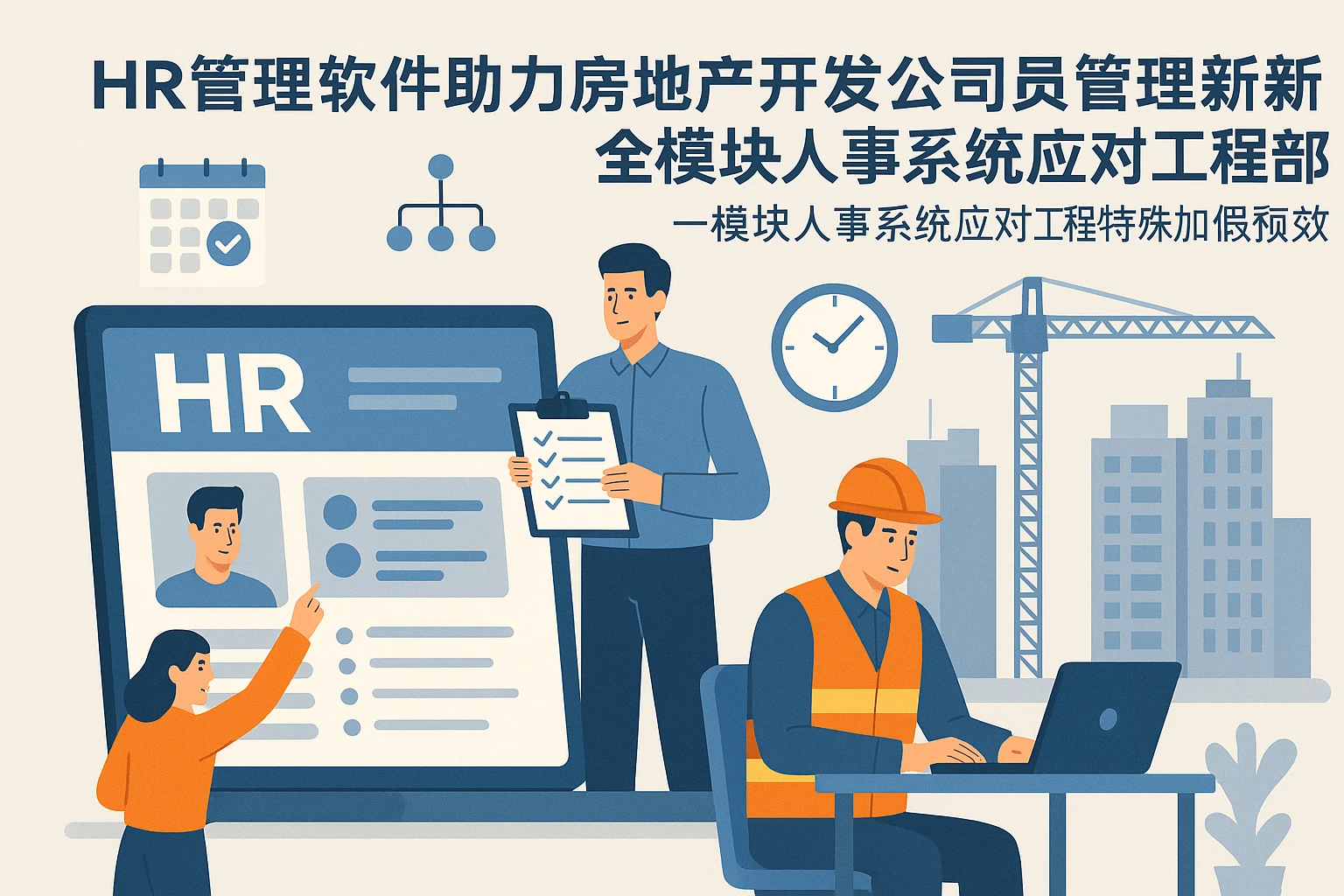 HR管理软件助力房地产开发公司员工管理系统创新——全模块人事系统应对工程部特殊加班现象