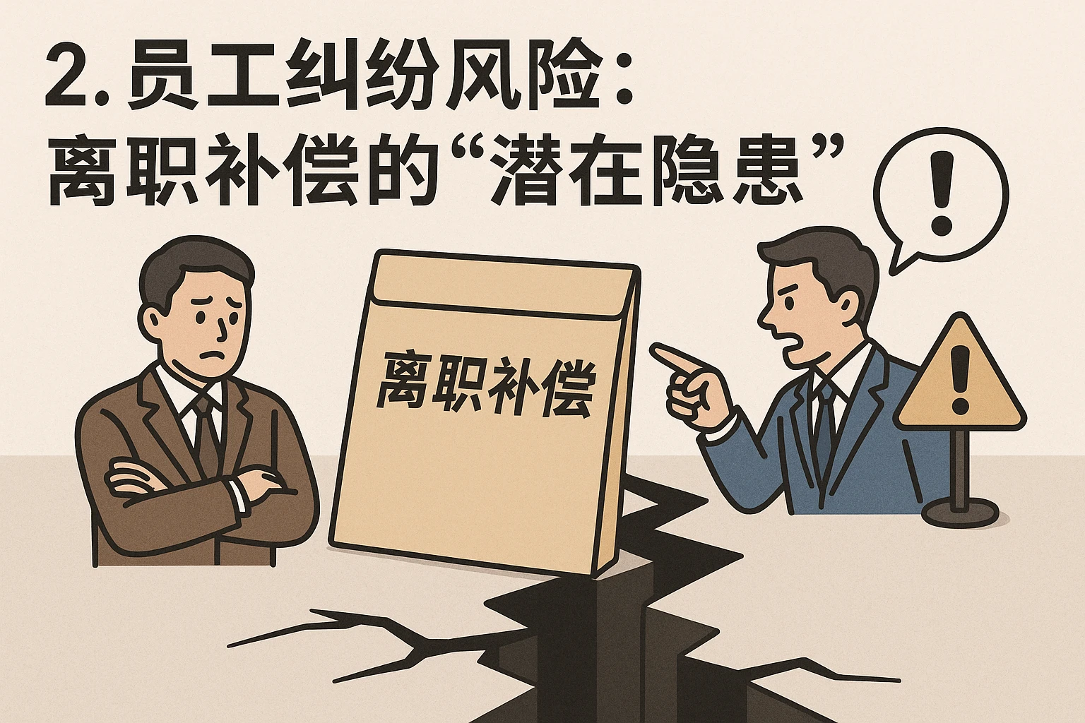 2. 员工纠纷风险：离职补偿的“潜在隐患”