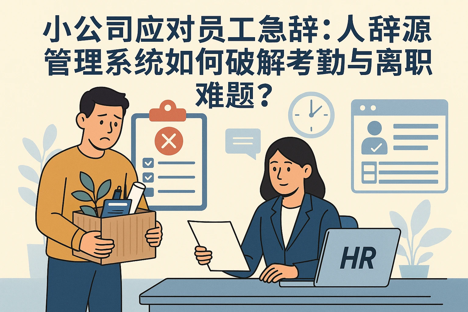 小公司应对员工急辞：人力资源管理系统如何破解考勤与离职难题？