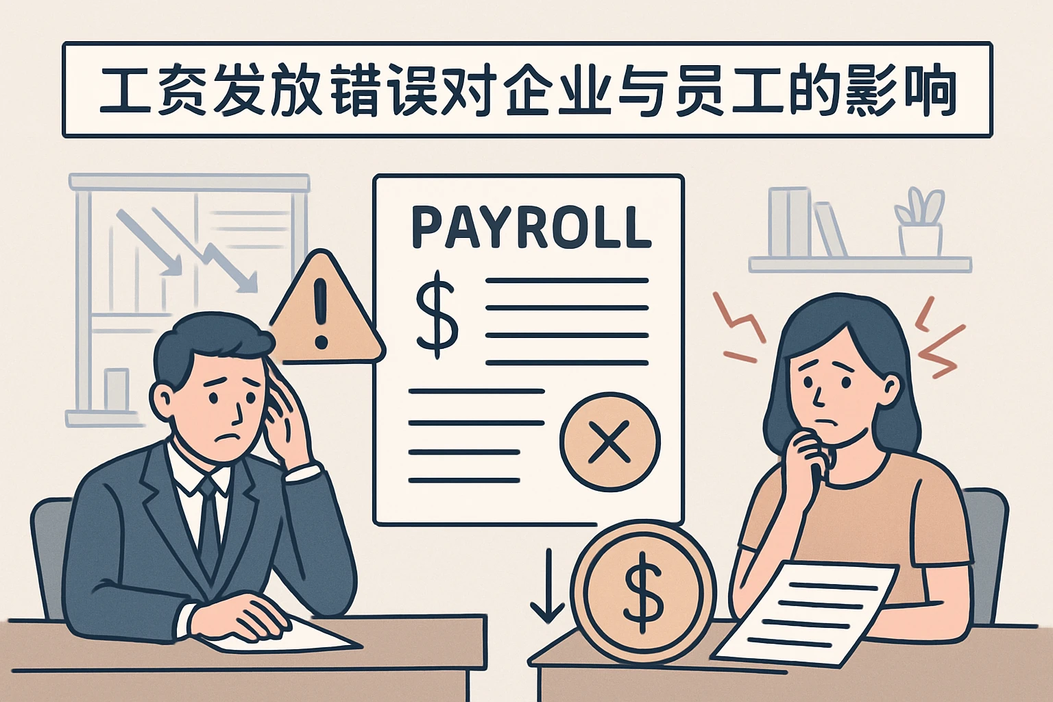 工资发放错误对企业与员工的影响