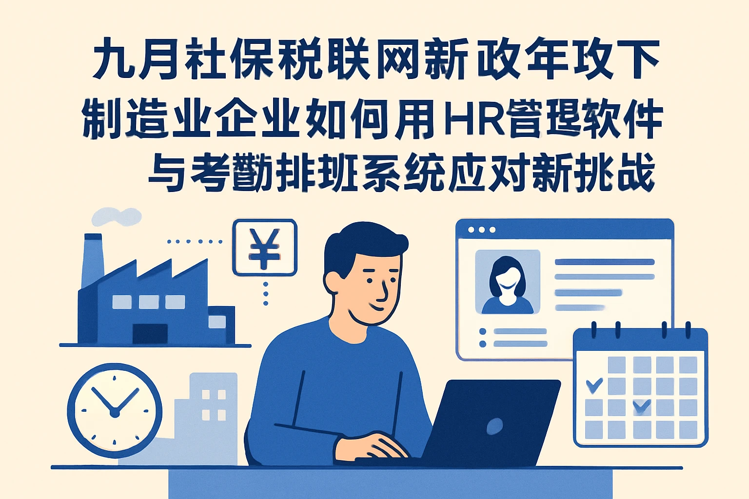 九月社保税联网新政下，制造业企业如何用HR管理软件与考勤排班系统应对新挑战