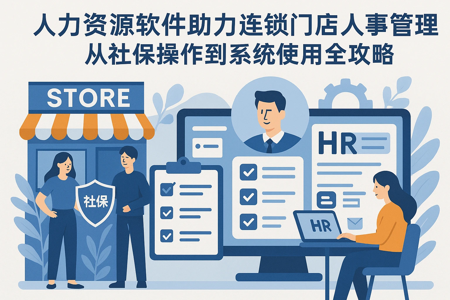 人力资源软件助力连锁门店人事管理：从社保操作到系统使用全攻略