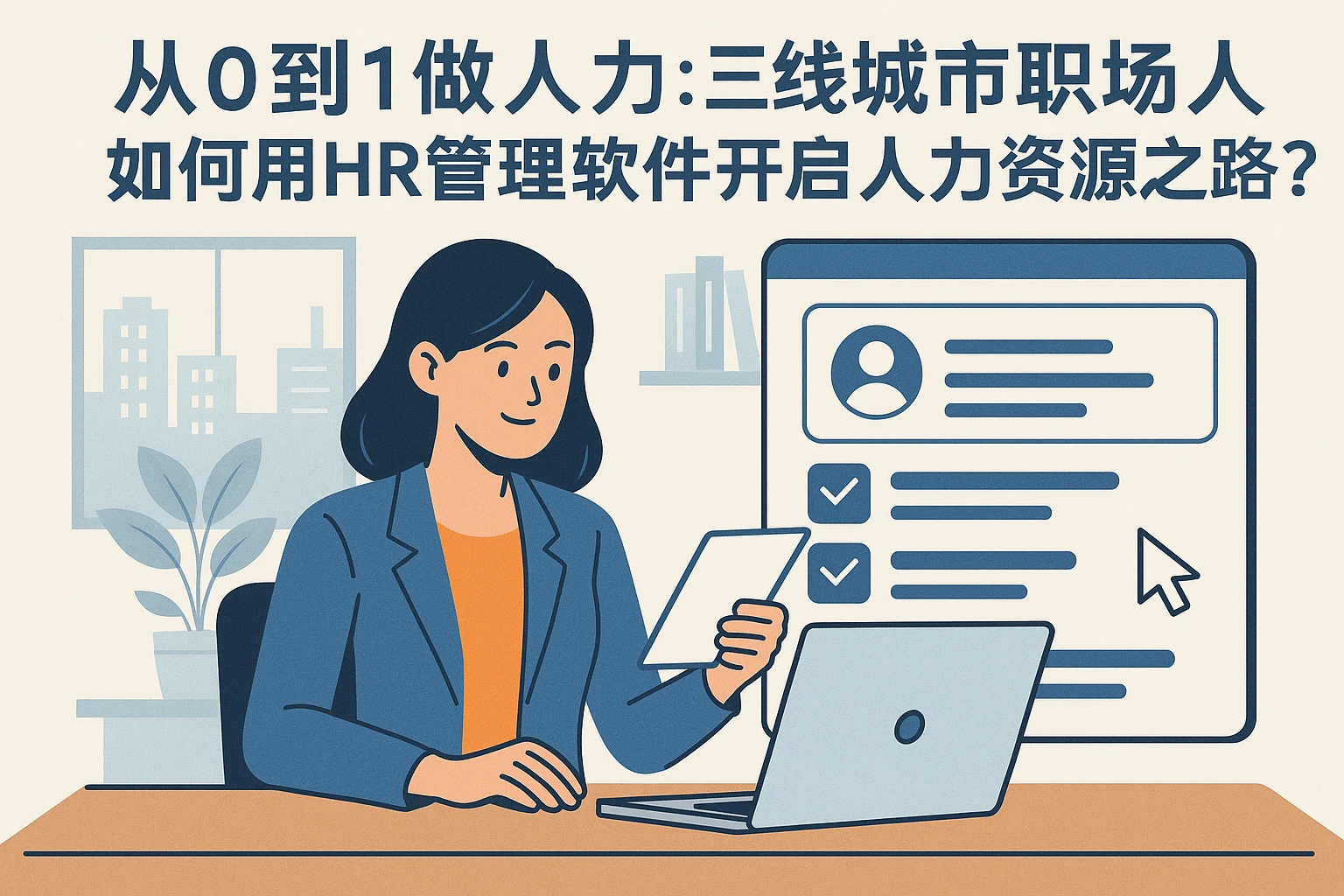 从0到1做人力：三线城市职场人如何用HR管理软件开启人力资源之路？