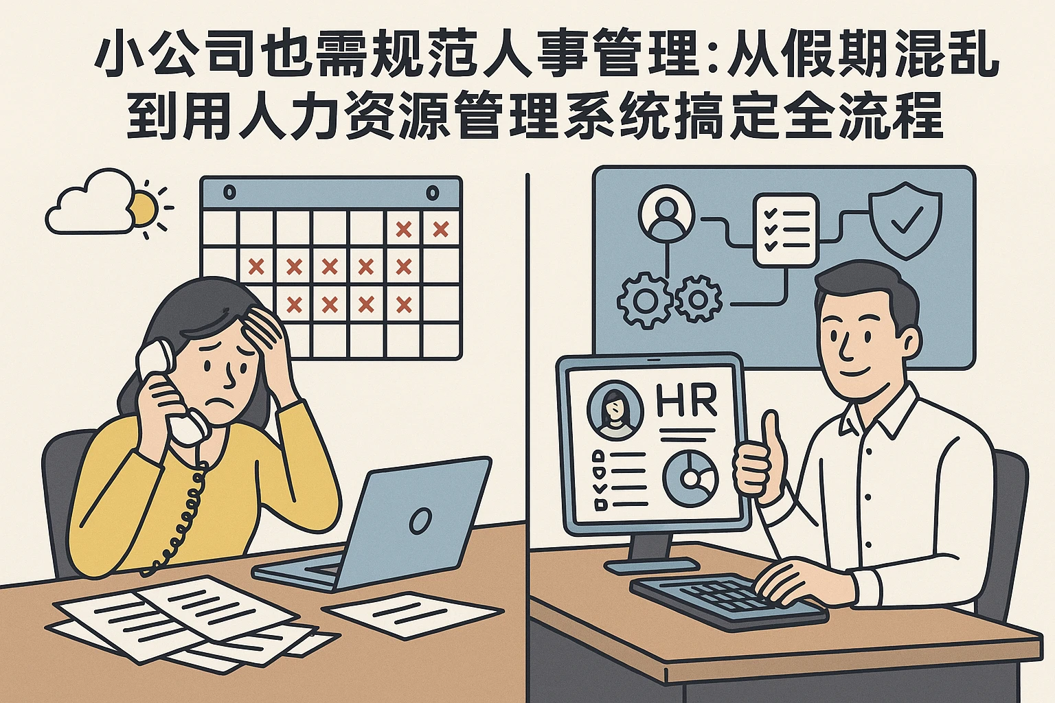 小公司也需规范人事管理：从假期混乱到用人力资源管理系统搞定全流程