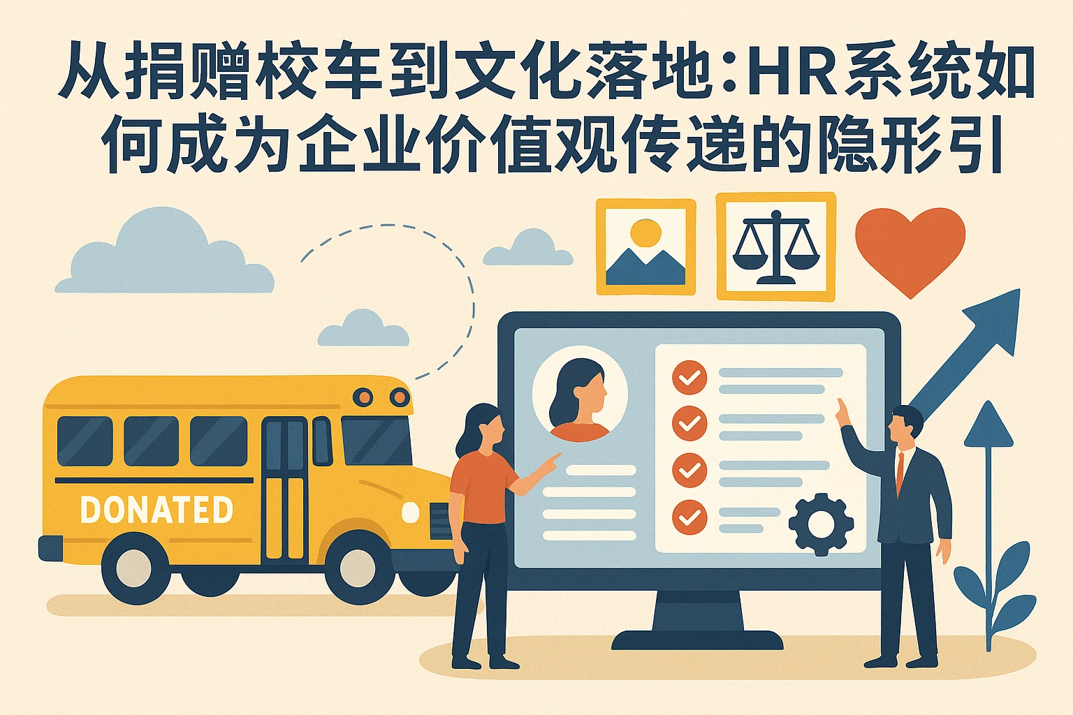 从捐赠校车到文化落地：HR系统如何成为企业价值观传递的隐形引擎