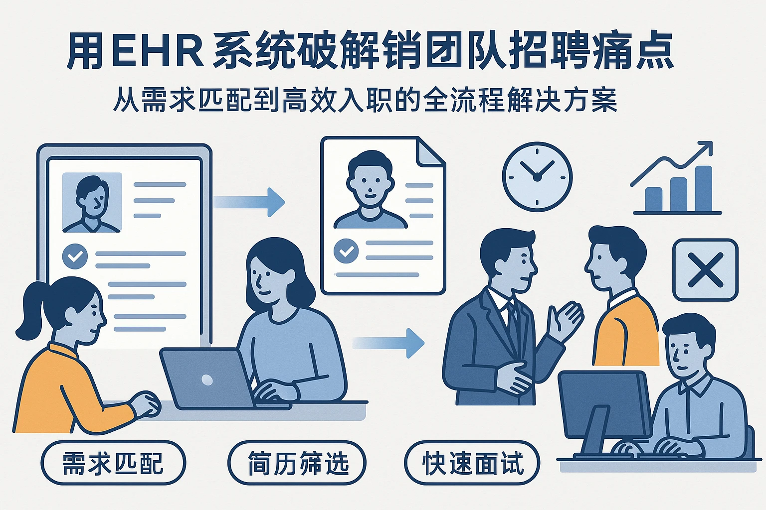 用EHR系统破解销售团队招聘痛点:从需求匹配到高效入职的全流程解决方案