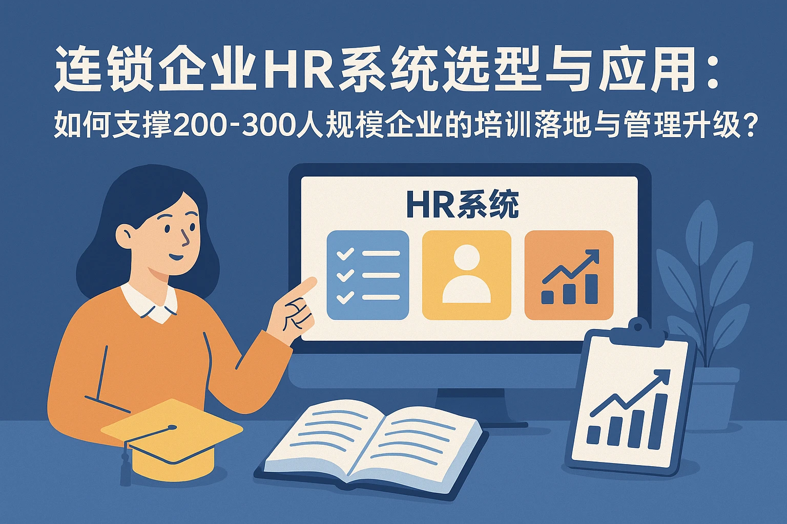 连锁企业HR系统选型与应用：如何支撑200-300人规模企业的培训落地与管理升级？