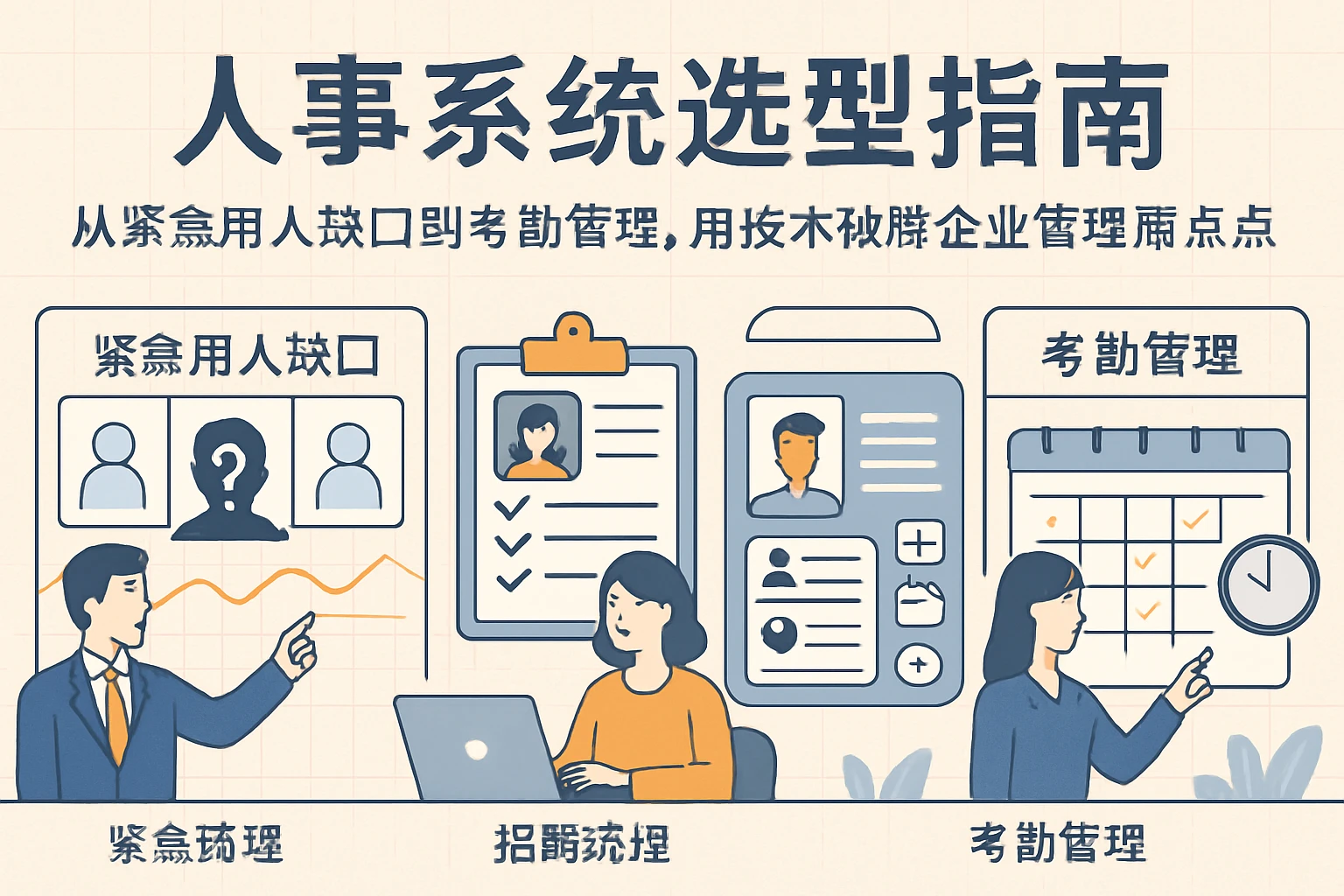 人事系统选型指南：从紧急用人缺口到考勤管理，用技术破解企业管理痛点