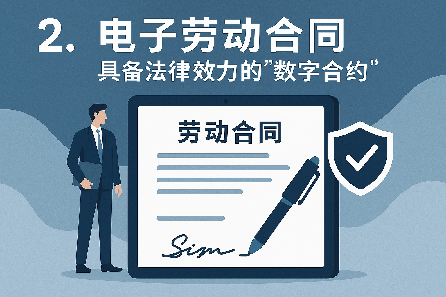 2. 电子劳动合同：具备法律效力的“数字合约”