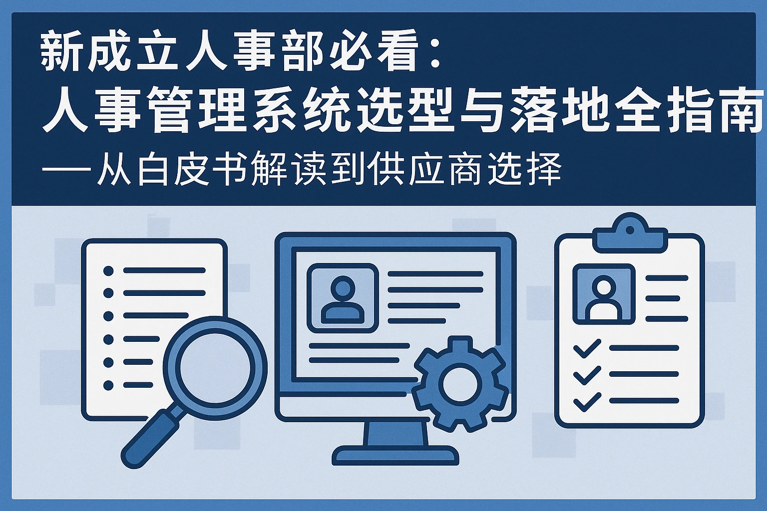 新成立人事部必看：人事管理系统选型与落地全指南——从白皮书解读到供应商选择