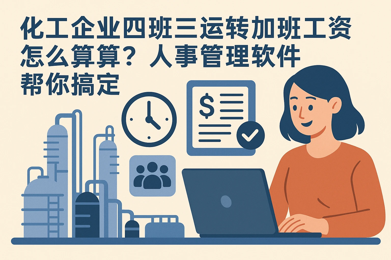化工企业四班三运转加班工资怎么算？人事管理软件帮你搞定