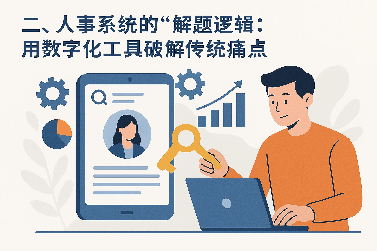 二、人事系统的“解题逻辑”：用数字化工具破解传统痛点